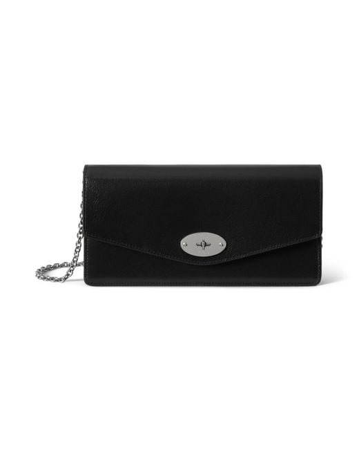 Mulberry Black Leather Darley Clutch