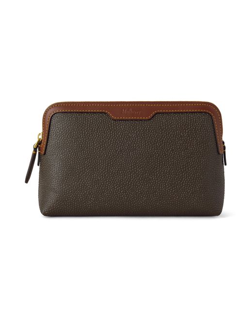 Mulberry Brown Small Cosmetic Pouch Mole-Cognac