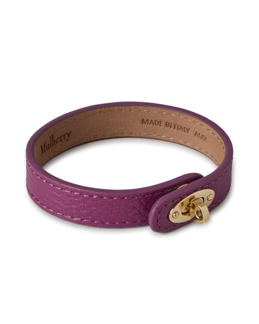 Mulberry Purple Bayswater Thin Bracelet Orchid Bloom