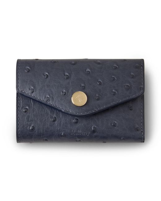 Mulberry Blue Folded Multi-Card Wallet Stormy
