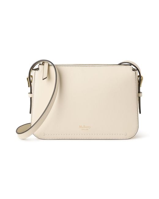 Mulberry Natural Clovelly Pouch Eggshell