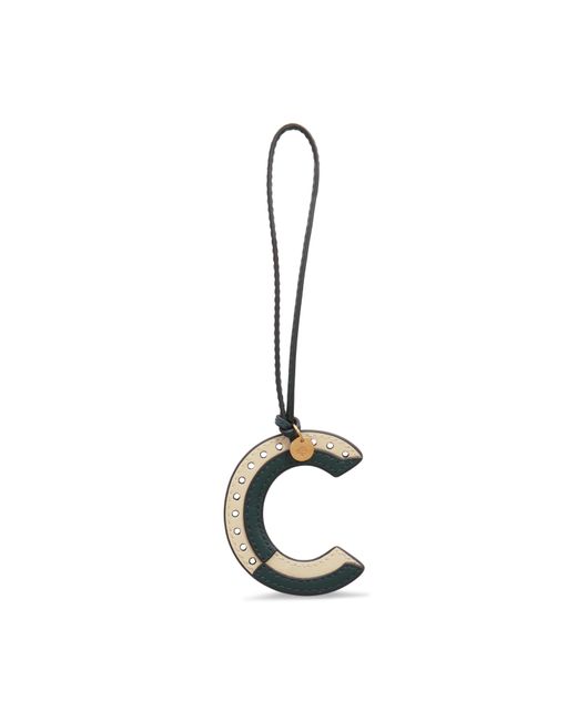 Mulberry Metallic Bi-Colour Leather Keyring