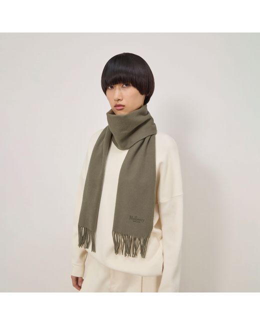 Mulberry Green Cashmere Scarf