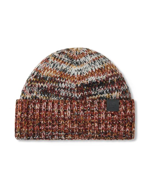 Mulberry Brown Ombre Degrade Beanie Rust