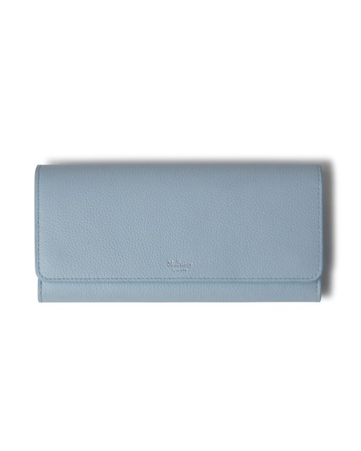 Mulberry Blue Continental Wallet