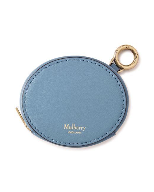 Mulberry Blue Zipped Case Keyring Brighton