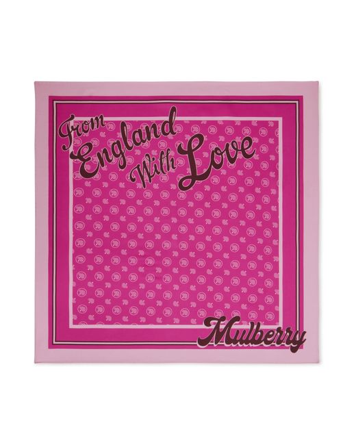 Mulberry Pink From England With Love Square