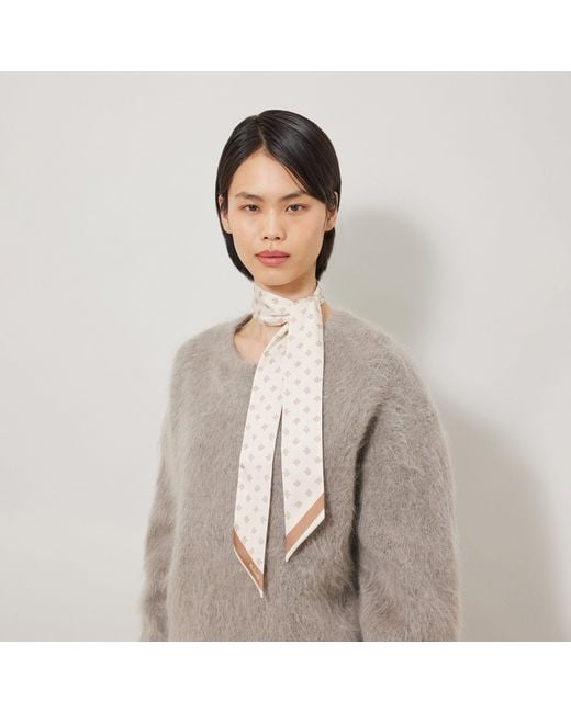 Mulberry Natural Skinny Scarf