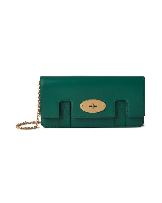 Mulberry Green East West Bayswater Clutch