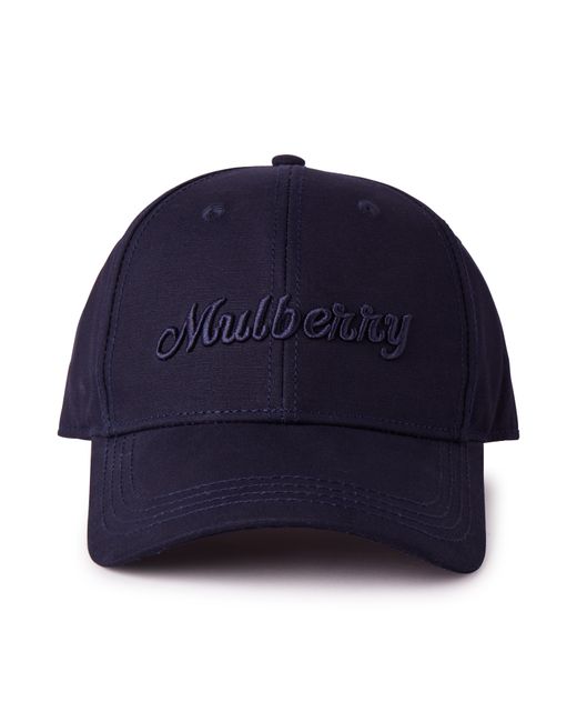 Mulberry Blue Logo Embroidered Baseball Cap