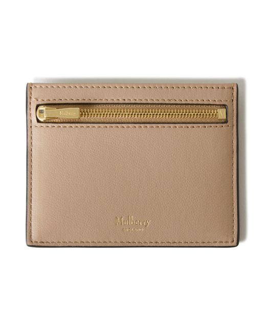 Mulberry Natural Zipped Credit Card Slip