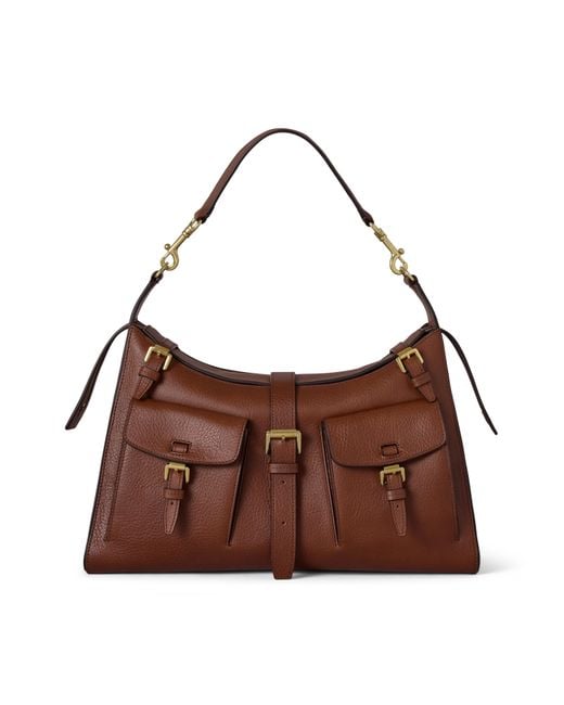 Mulberry Brown Roxanne Shoulder Bag Oak