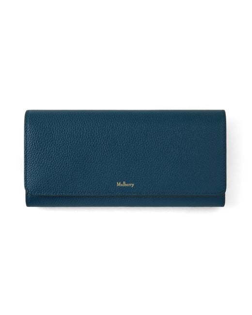 Mulberry Blue Continental Wallet Out Of The