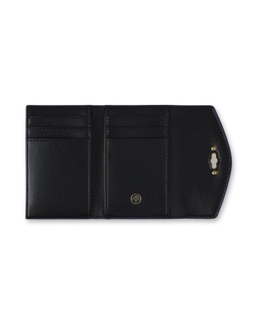 Mulberry Purple Leather Darley Folded Multi-Card Wallet Amethyst