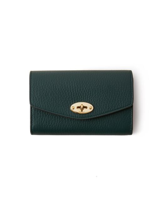 Mulberry Green Medium Darley Wallet