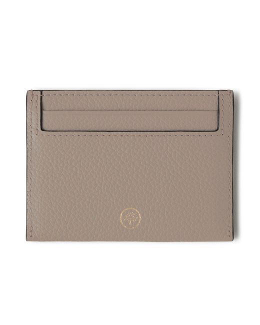 Mulberry Natural Credit Card Slip Cashmere Taupe
