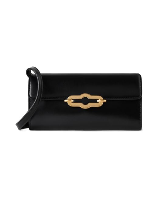 Mulberry Black Pimlico Wallet On Strap
