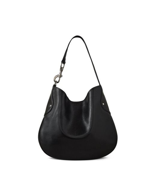 Mulberry Black Leather Hackney Shoulder Bag