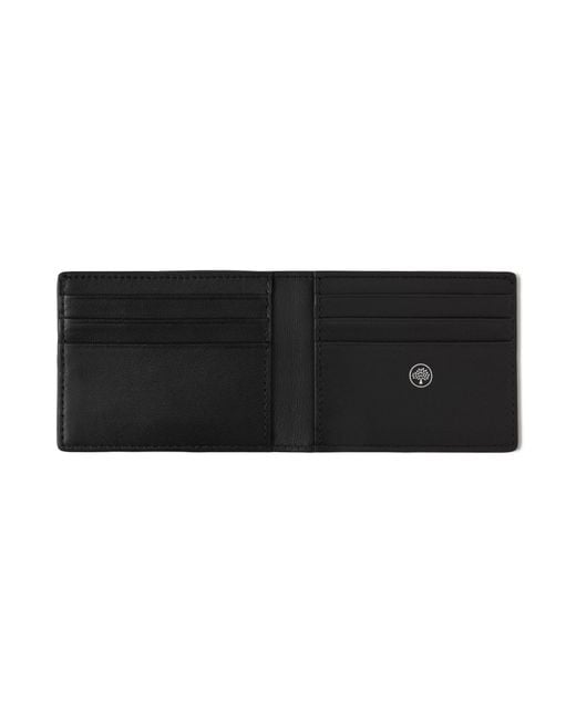Mulberry Black Farringdon Compact Bifold Wallet for men