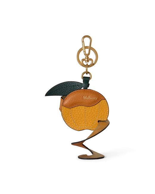 Mulberry Metallic Peeling Fruit Keyring