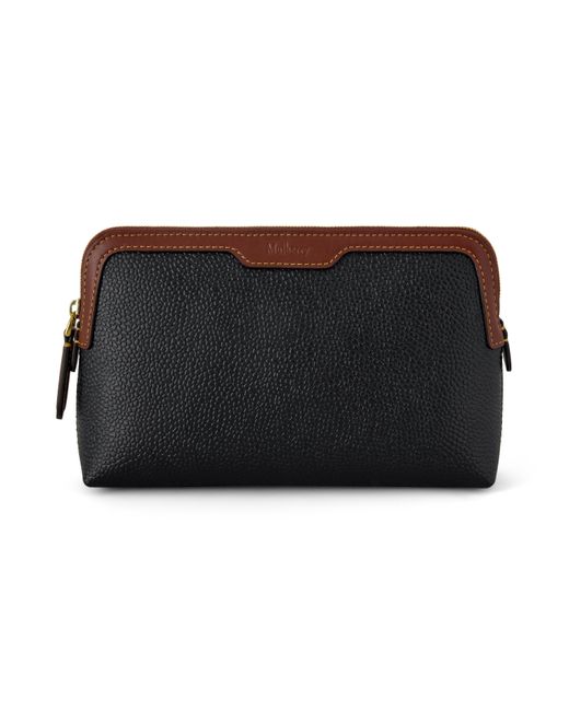 Mulberry Black Small Cosmetic Pouch-Cognac