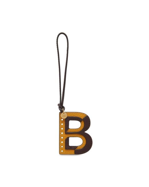 Mulberry Metallic Bi-colour Leather Keyring