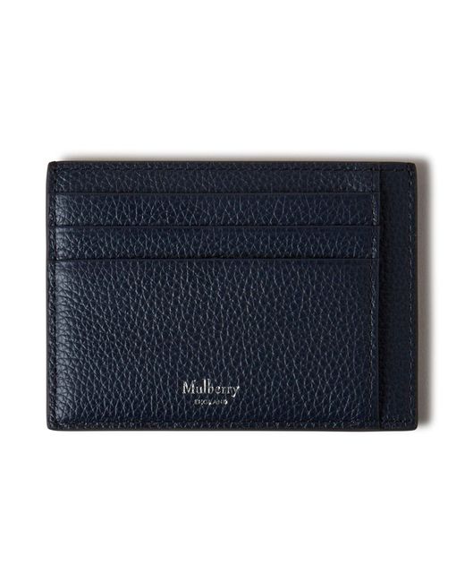 Mulberry Blue Heritage Card Holder for men