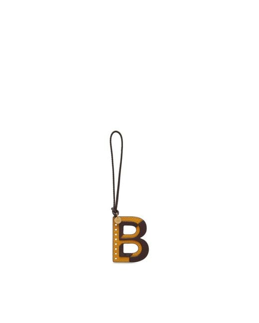 Mulberry Metallic Bi-colour Leather Keyring