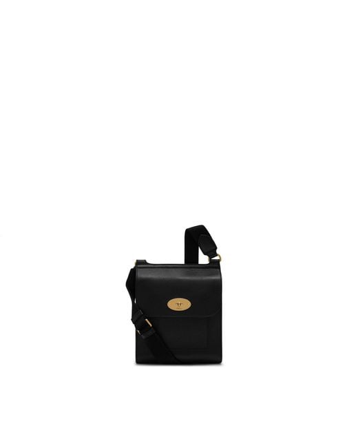 Mulberry Black Small Antony Leather Messenger Bag