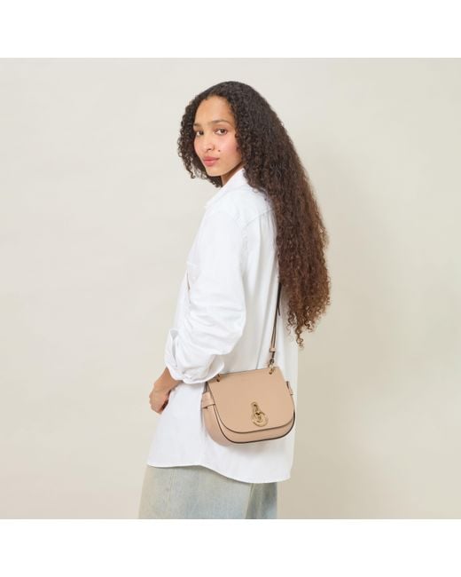 Mulberry Natural Small Amberley Satchel Crumpet