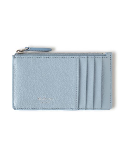 Mulberry Blue Continental Zipped Long Card Holder