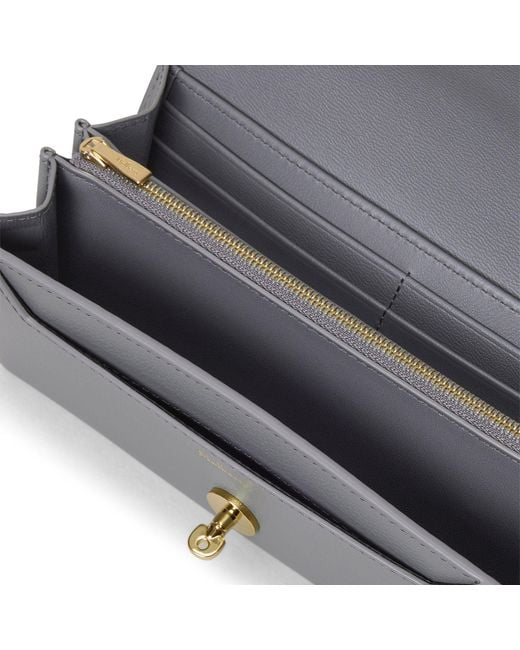 Mulberry Gray Darley Wallet Foggy
