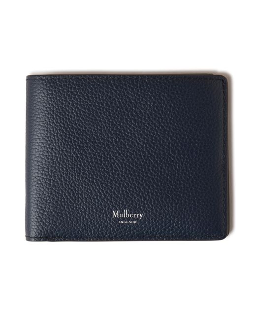 Mulberry Blue Heritage Bifold Coin Wallet for men