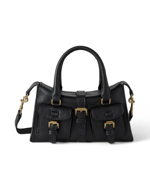 Mulberry Black Leather Mini Roxanne