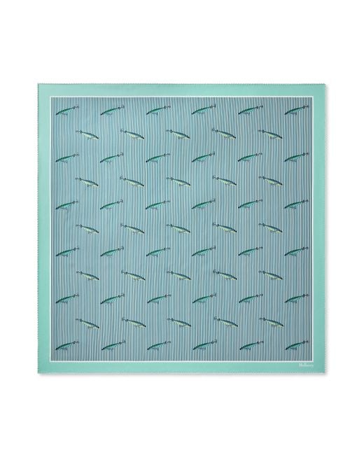 Mulberry Blue Square Scarf
