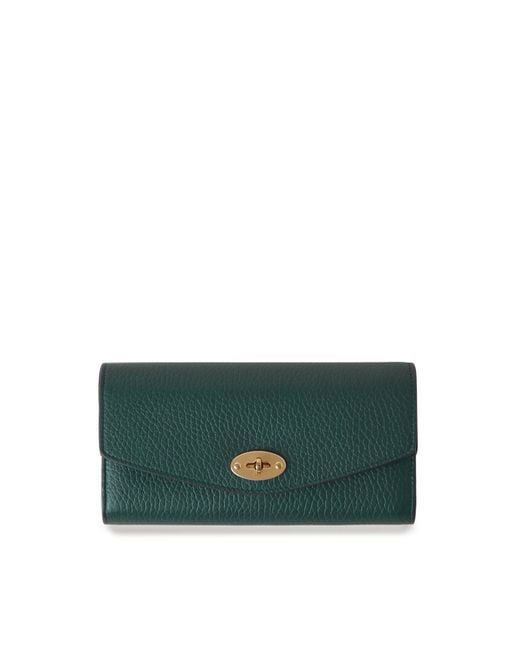Mulberry Green Darley Leather Wallet