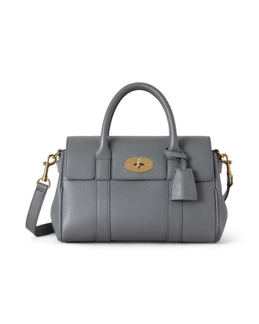 Mulberry Black Bayswater Satchel Foggy