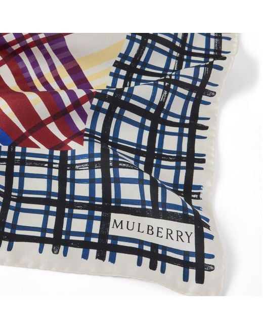 Mulberry Purple Large Square Scarf