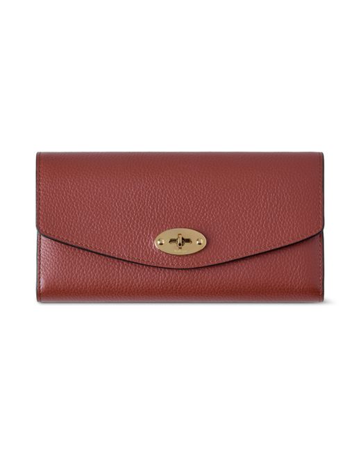 Mulberry Red Darley Wallet Rust