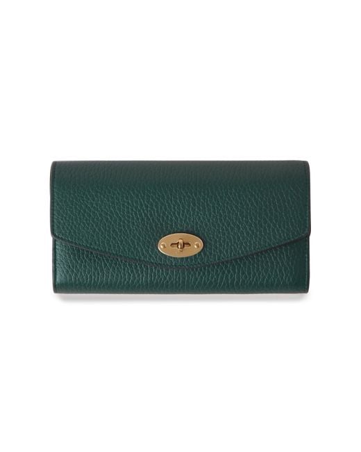 Mulberry Green Darley Leather Wallet
