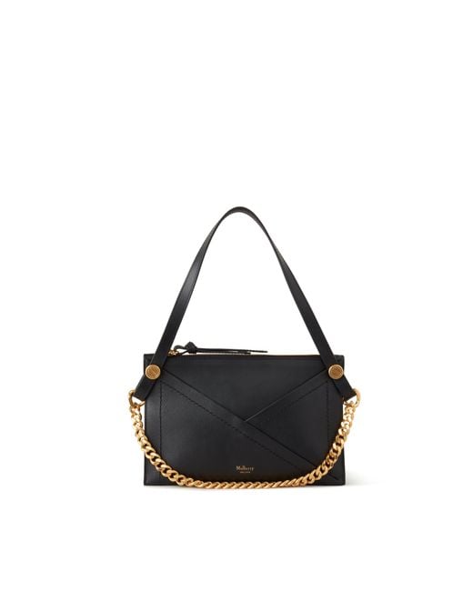 Mulberry Black M Zipped Pouch