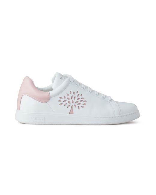 Mulberry White Tree Tennis Trainers