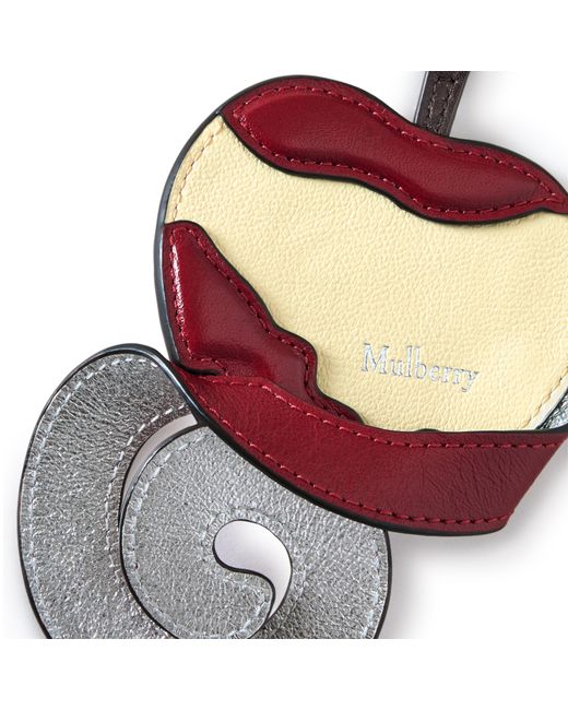 Mulberry White Peeling Fruit Keyring