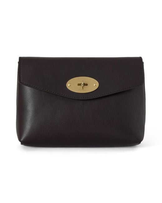 Mulberry Black Darley Cosmetic Pouch X British Pasture Leather Vintage Ebony
