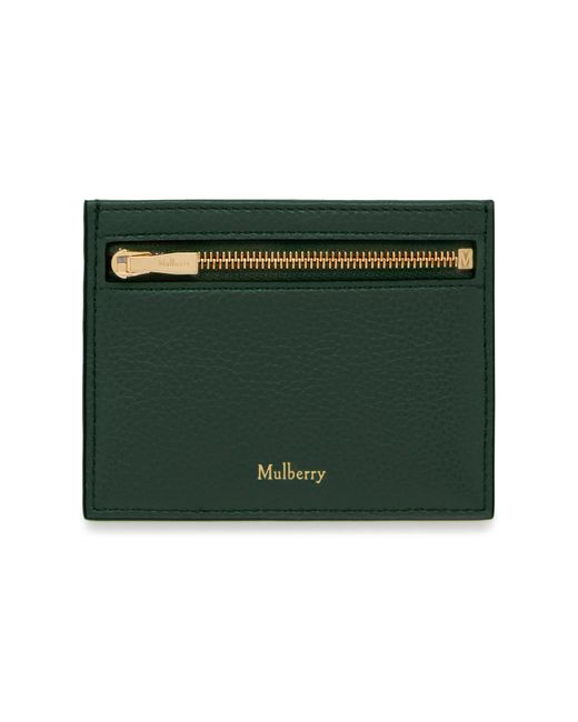 Mulberry Green Reißverschluss kartenhalter, grün