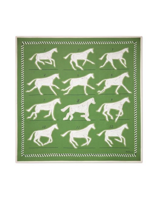 Mulberry Green Square Scarf