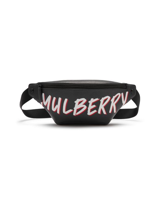 Mulberry Black Urban Graffiti Belt Bag for men