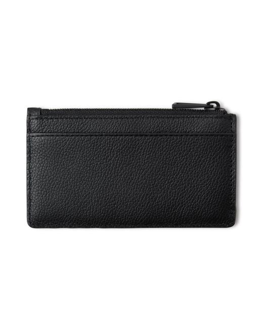 Mulberry Black Farringdon Long Zipped Credit Card Holder for men