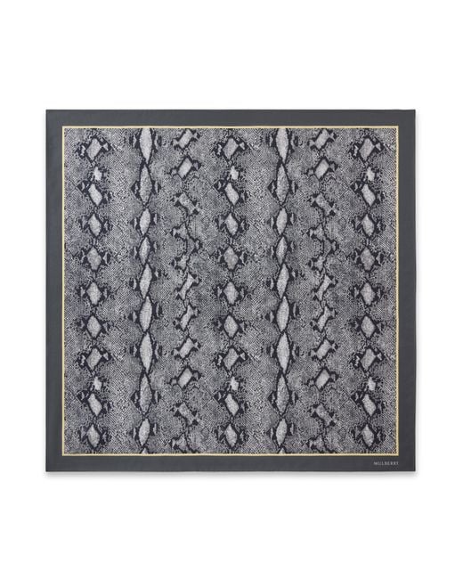 Mulberry Black Square Scarf