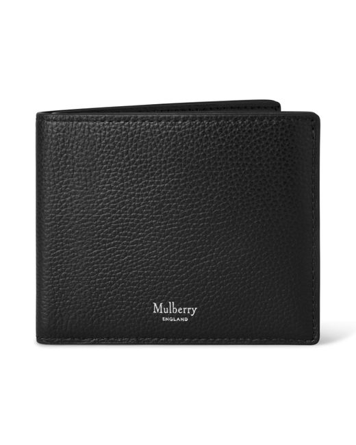 Mulberry Black Heritage Bifold Coin Wallet for men